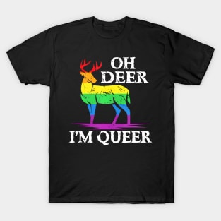 Oh Deer Im Queer Pride Month Lgbt T-Shirt